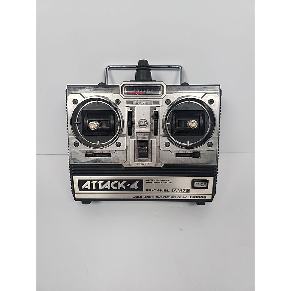 Vintage Futaba Attack-4 FP-T4NBL 72MHz AM RC Transmitter Radio Parts Repair